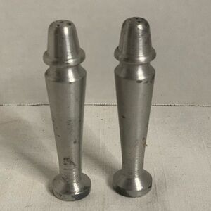 VINTAGE| Metal Bullet Shaped Salt and Pepper Set
